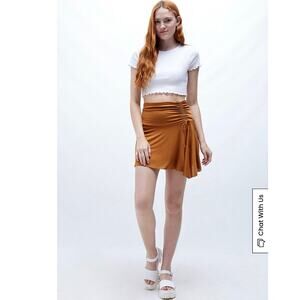 FREE PEOPLE WHO'S THAT SKIRT MINI SKIRT WOMEN'S SIZE M